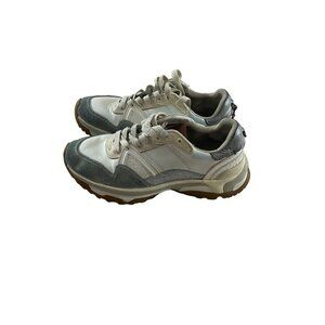 Coach Women's White Silver Low Top Signature Runner - 9.5B